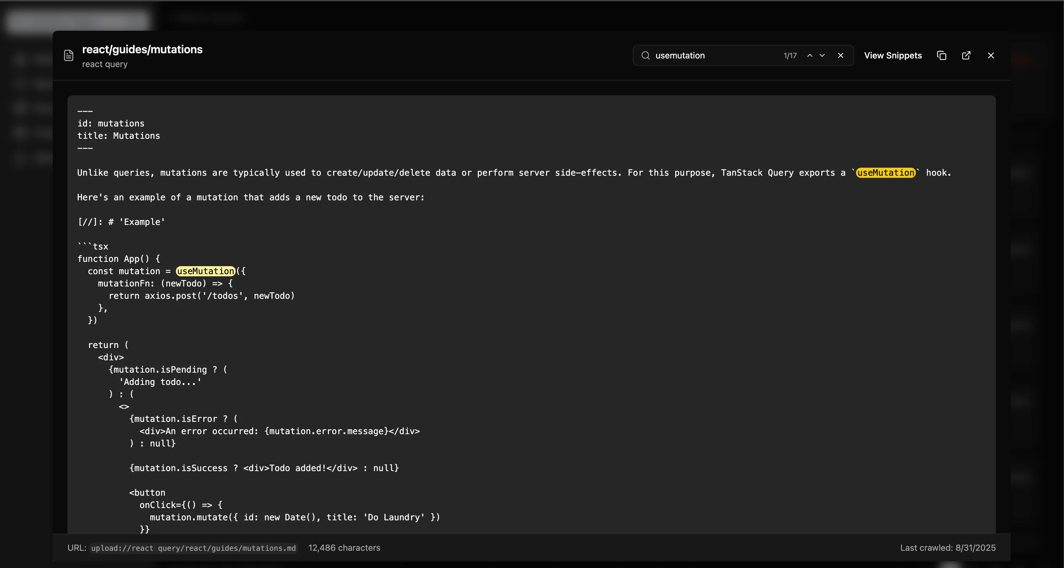 Markdown Search with Highlighting