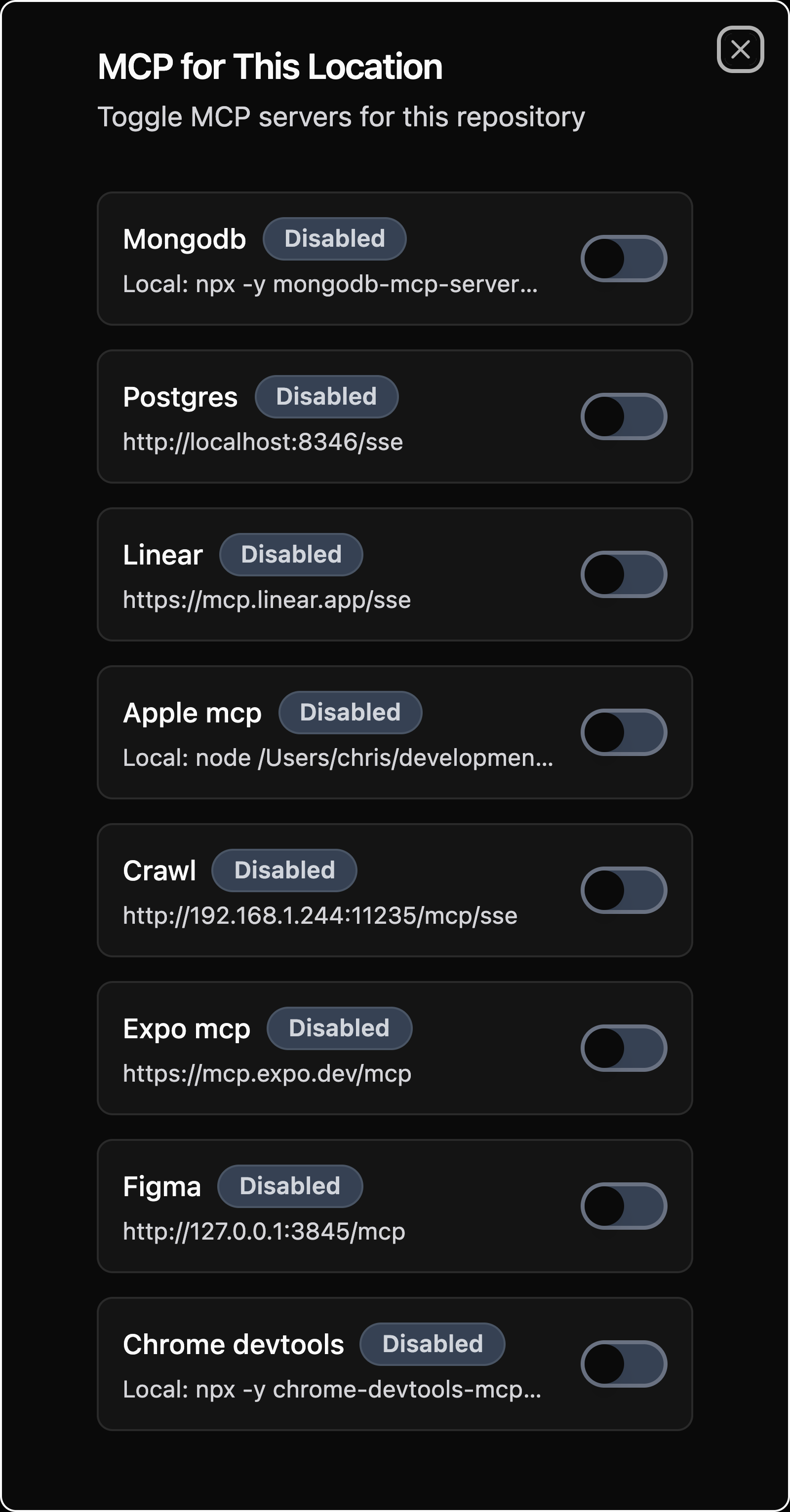 MCP Servers List